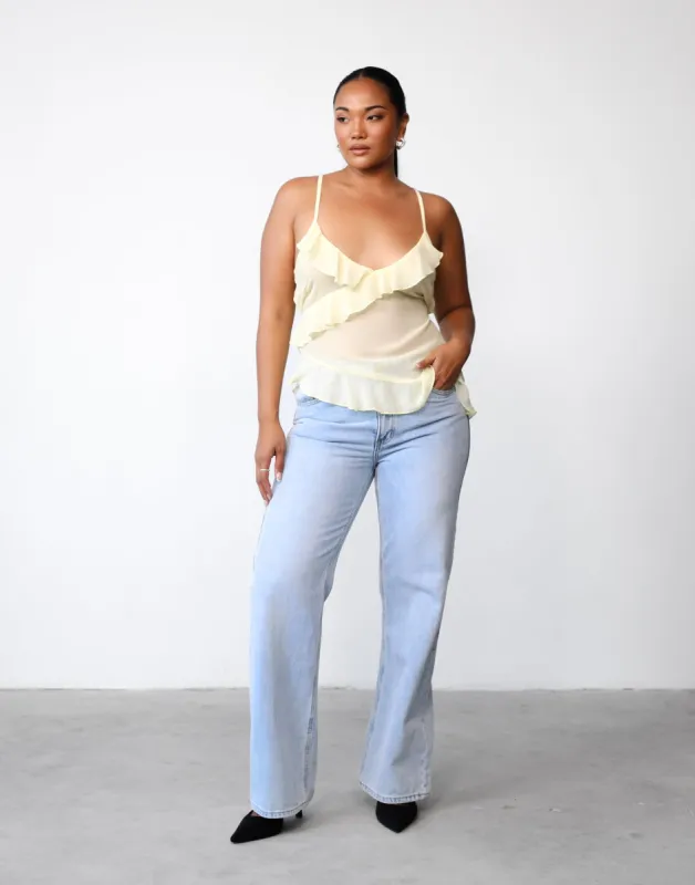 Daphne Top (Lemon) sold by Charcoal Clothing