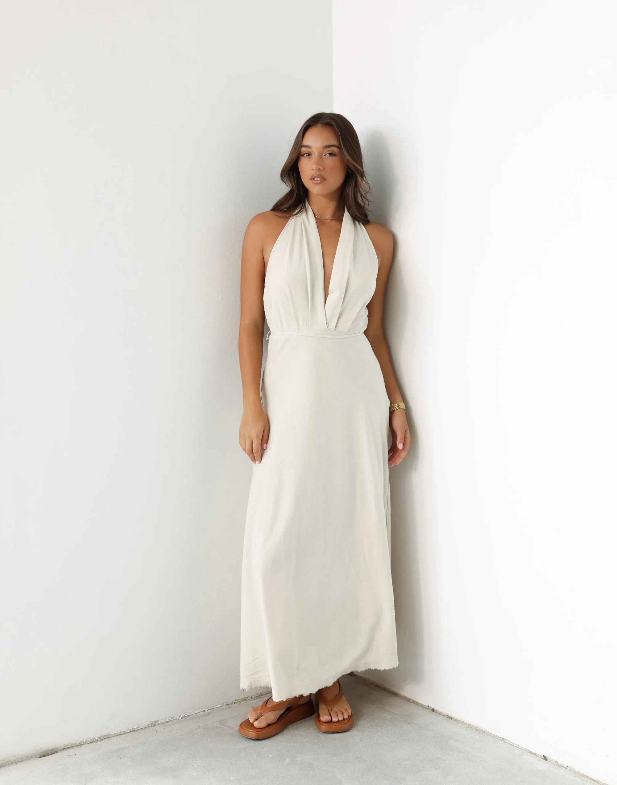 Marjorie Maxi Dress (Oat) sold by Charcoal Clothing product image thumbnail 5