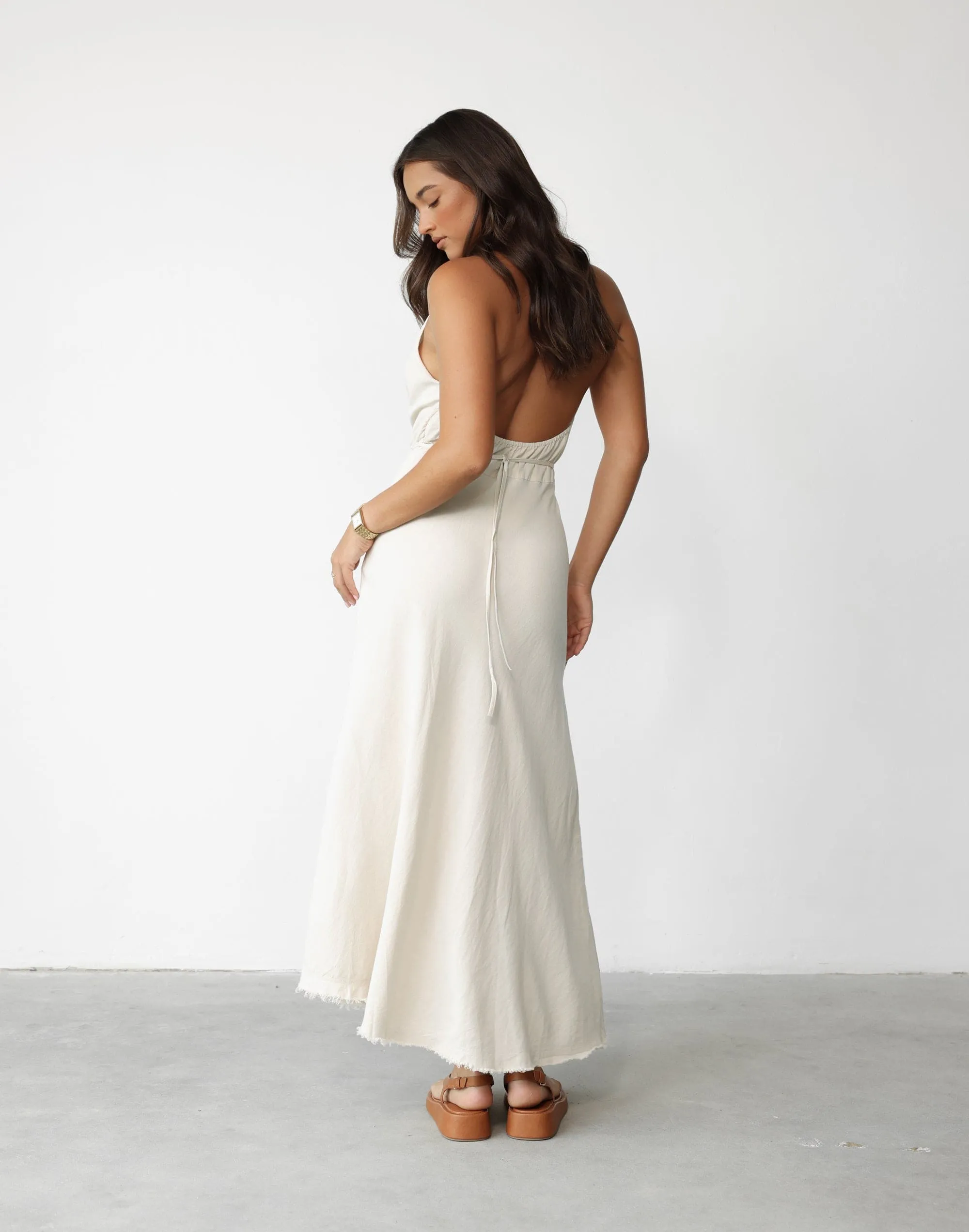 Marjorie Maxi Dress (Oat) sold by Charcoal Clothing product image thumbnail 4
