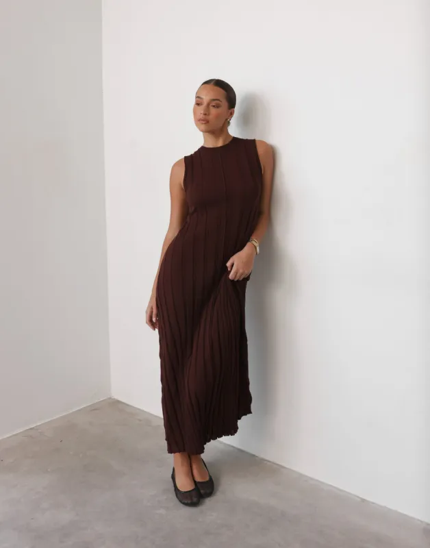 Jemima Maxi Dress (Cocoa) sold by Charcoal Clothing