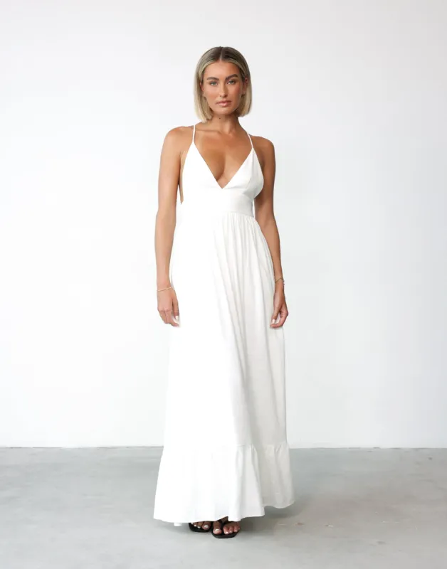 Capri Maxi Dress (White) sold by Charcoal Clothing