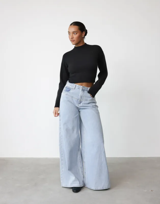 Bekah Top (Black) sold by Charcoal Clothing