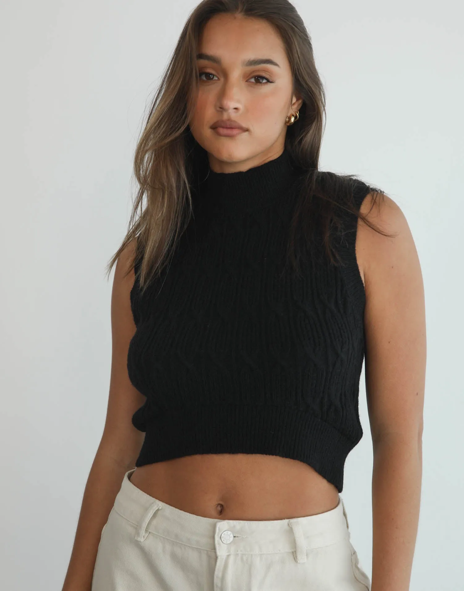 Anya Knit Crop Top (Black) sold by Charcoal Clothing product image thumbnail 5