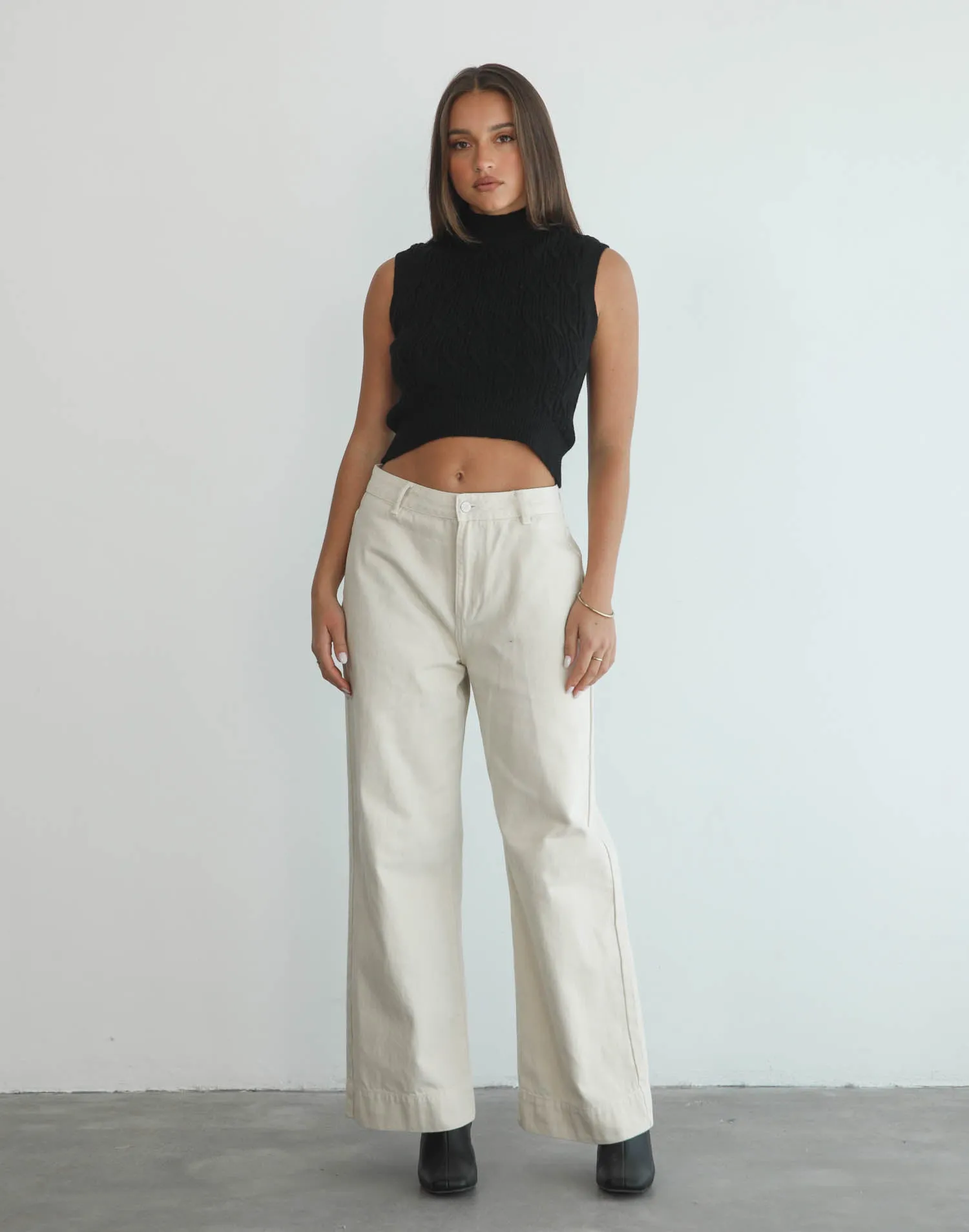 Anya Knit Crop Top (Black) sold by Charcoal Clothing product image thumbnail 2