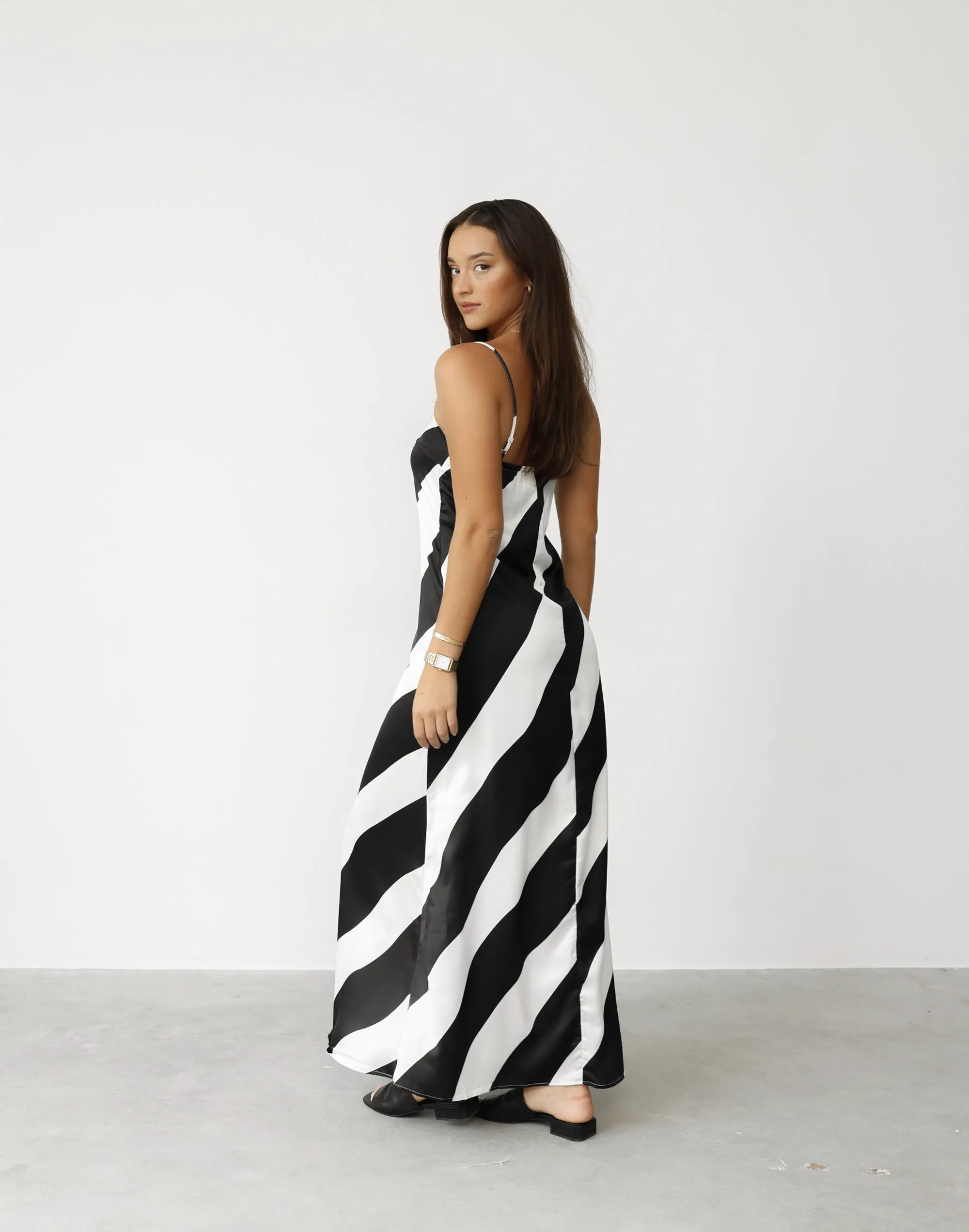 Kacey Maxi Dress (Black Stripe) sold by Charcoal Clothing product image thumbnail 2