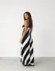 Kacey Maxi Dress (Black Stripe) sold by Charcoal Clothing
