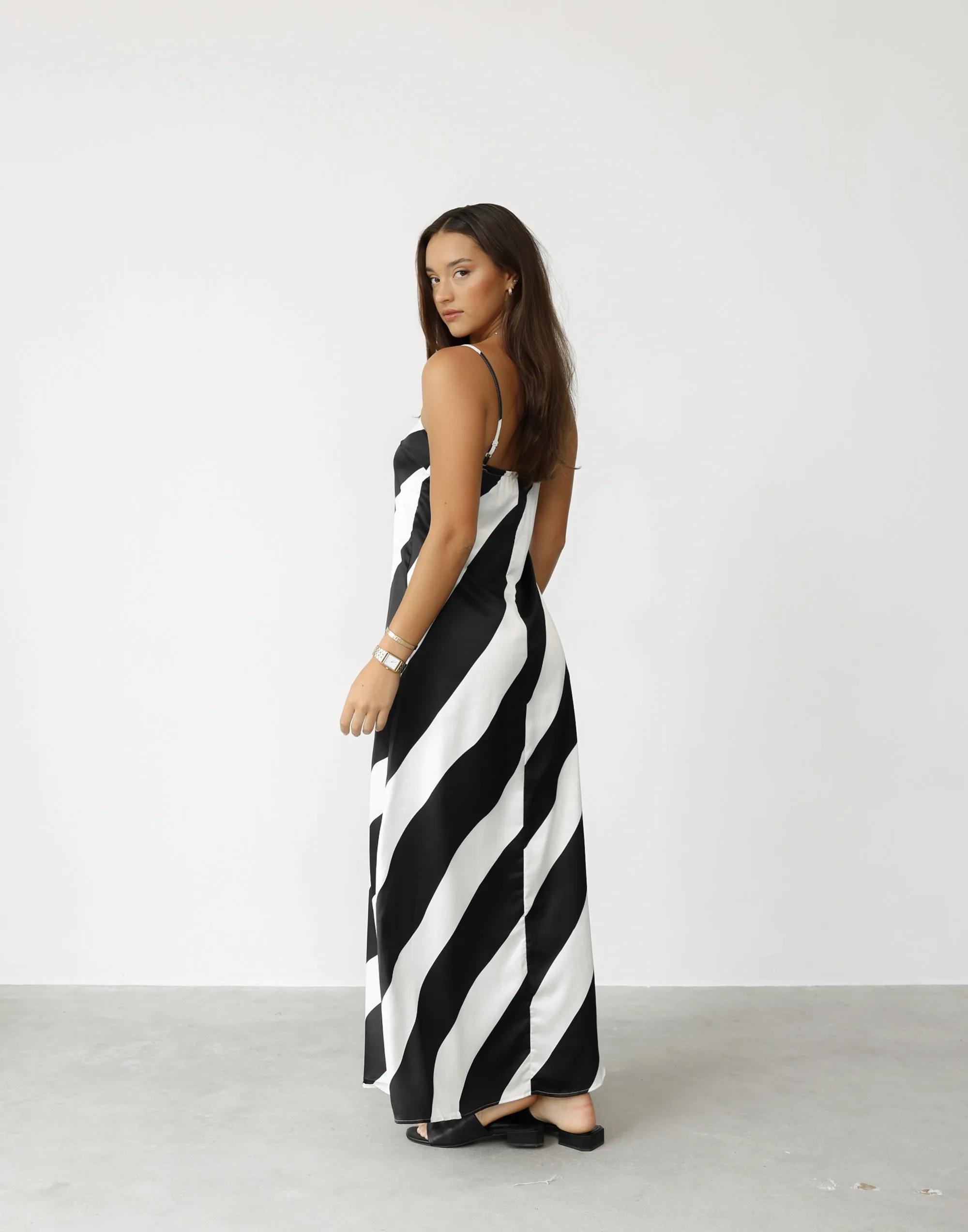 Kacey Maxi Dress (Black Stripe) sold by Charcoal Clothing product image thumbnail 4