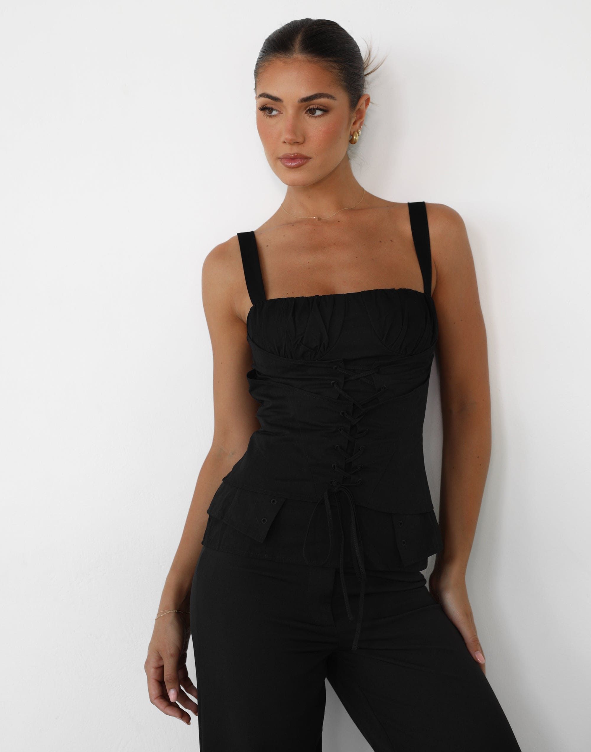 In Bloom Top (Onyx) - By Lioness sold by Charcoal Clothing