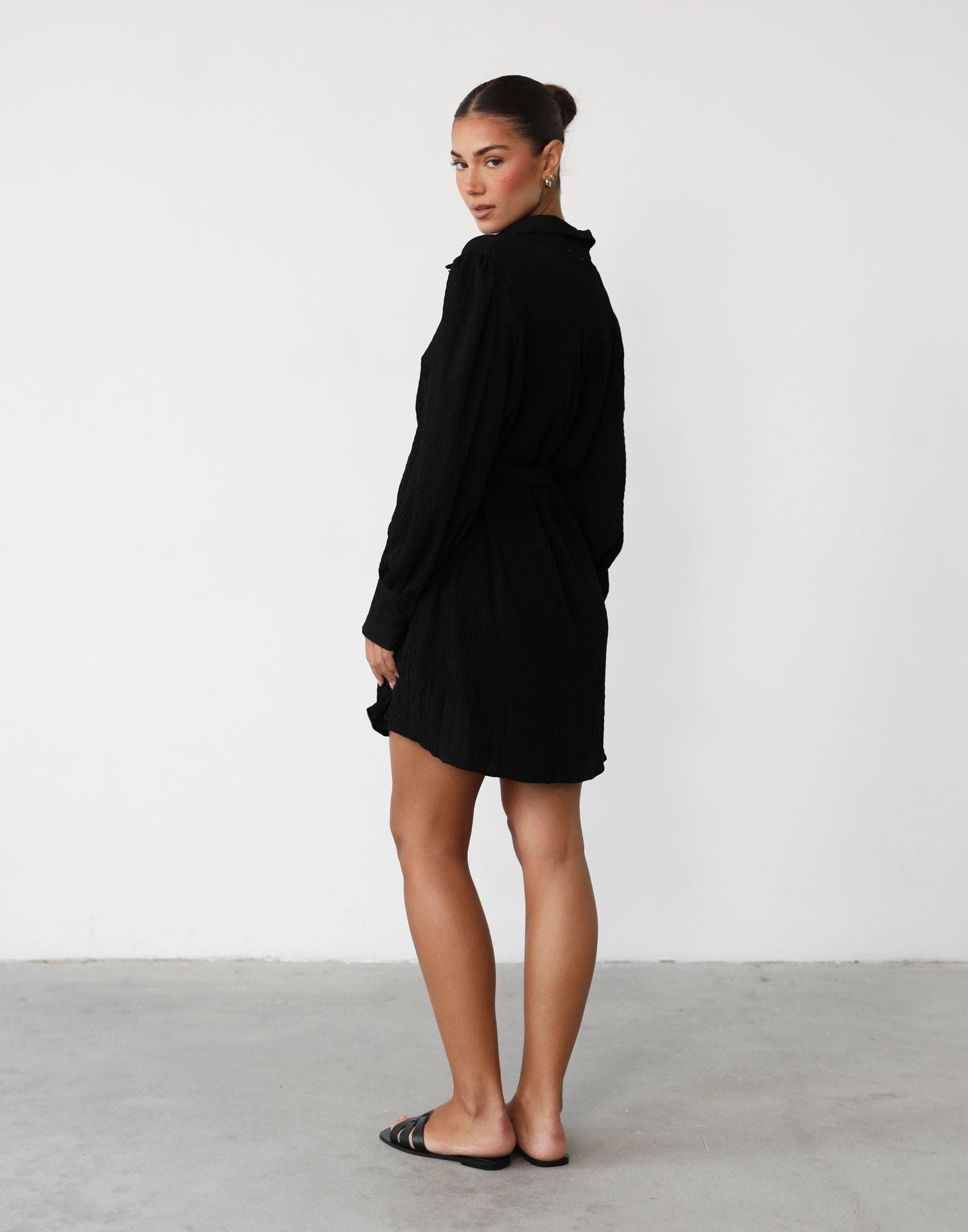 Atarah Long Sleeve Mini Dress (Black) sold by Charcoal Clothing product image thumbnail 3