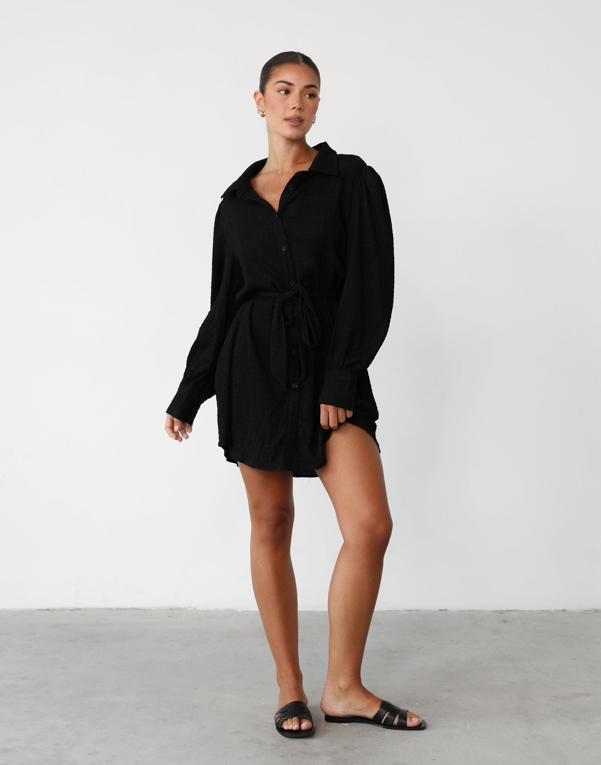 Atarah Long Sleeve Mini Dress (Black) sold by Charcoal Clothing product image thumbnail 4