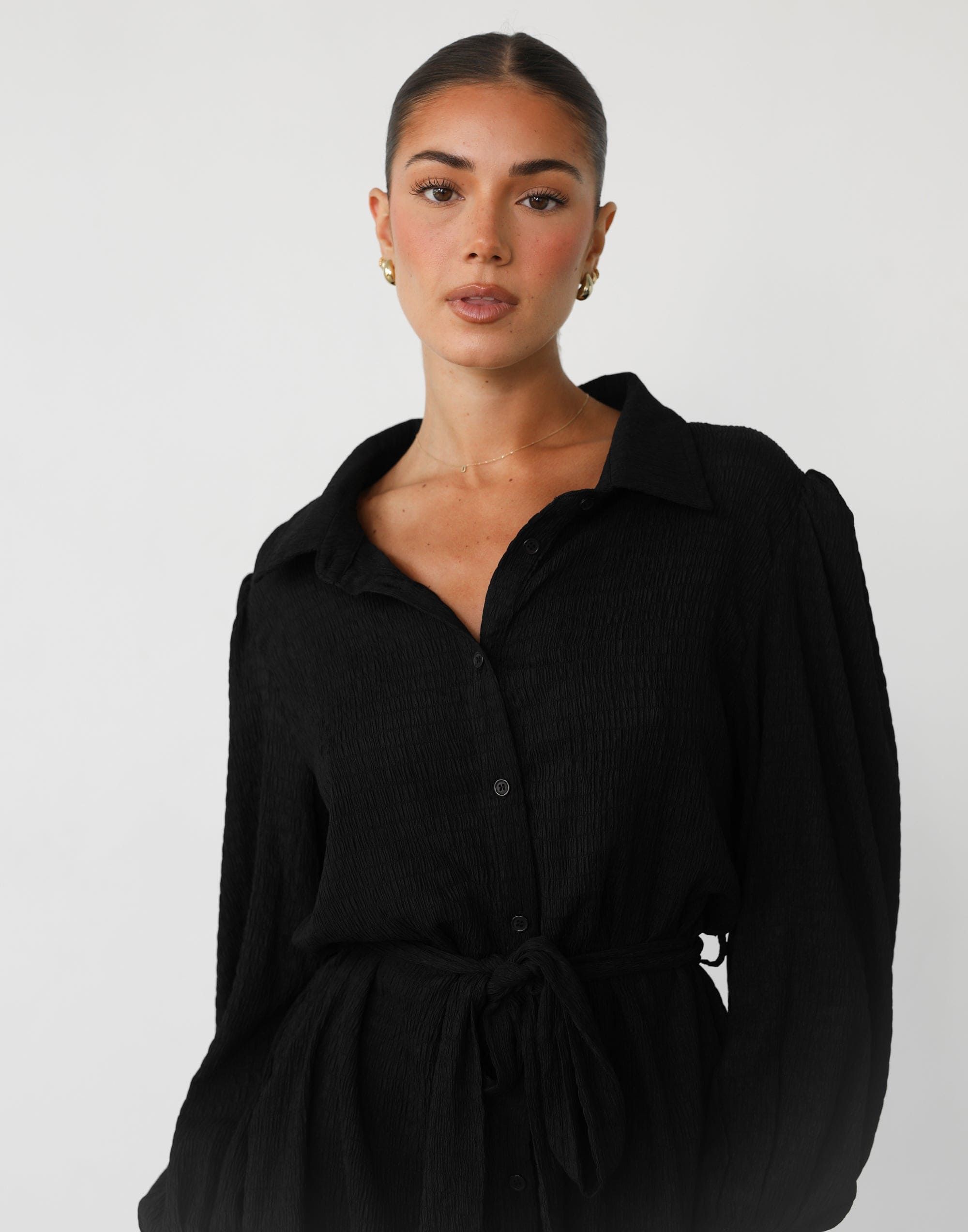 Atarah Long Sleeve Mini Dress (Black) sold by Charcoal Clothing product image thumbnail 5