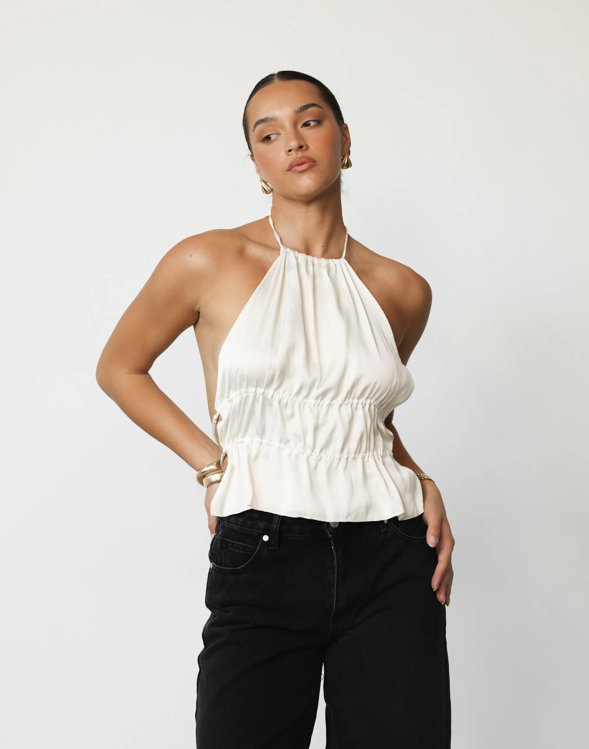 Legacy Halter Top (Ivory) - By Lioness sold by Charcoal Clothing product image thumbnail 4