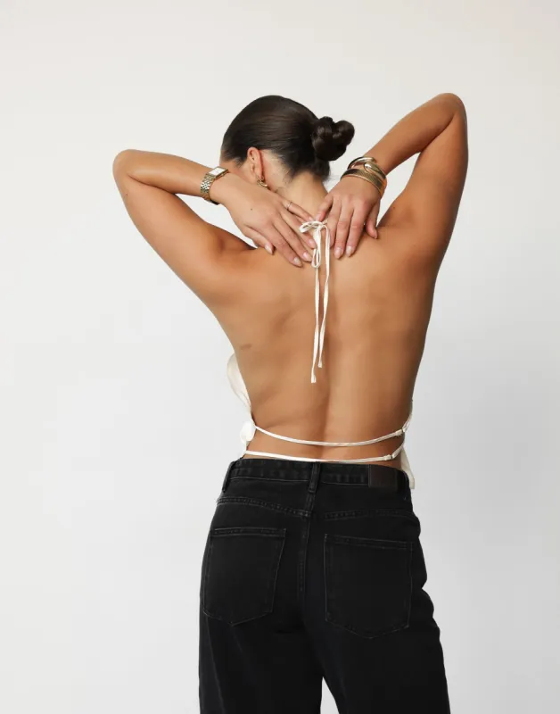 Legacy Halter Top (Ivory) - By Lioness sold by Charcoal Clothing