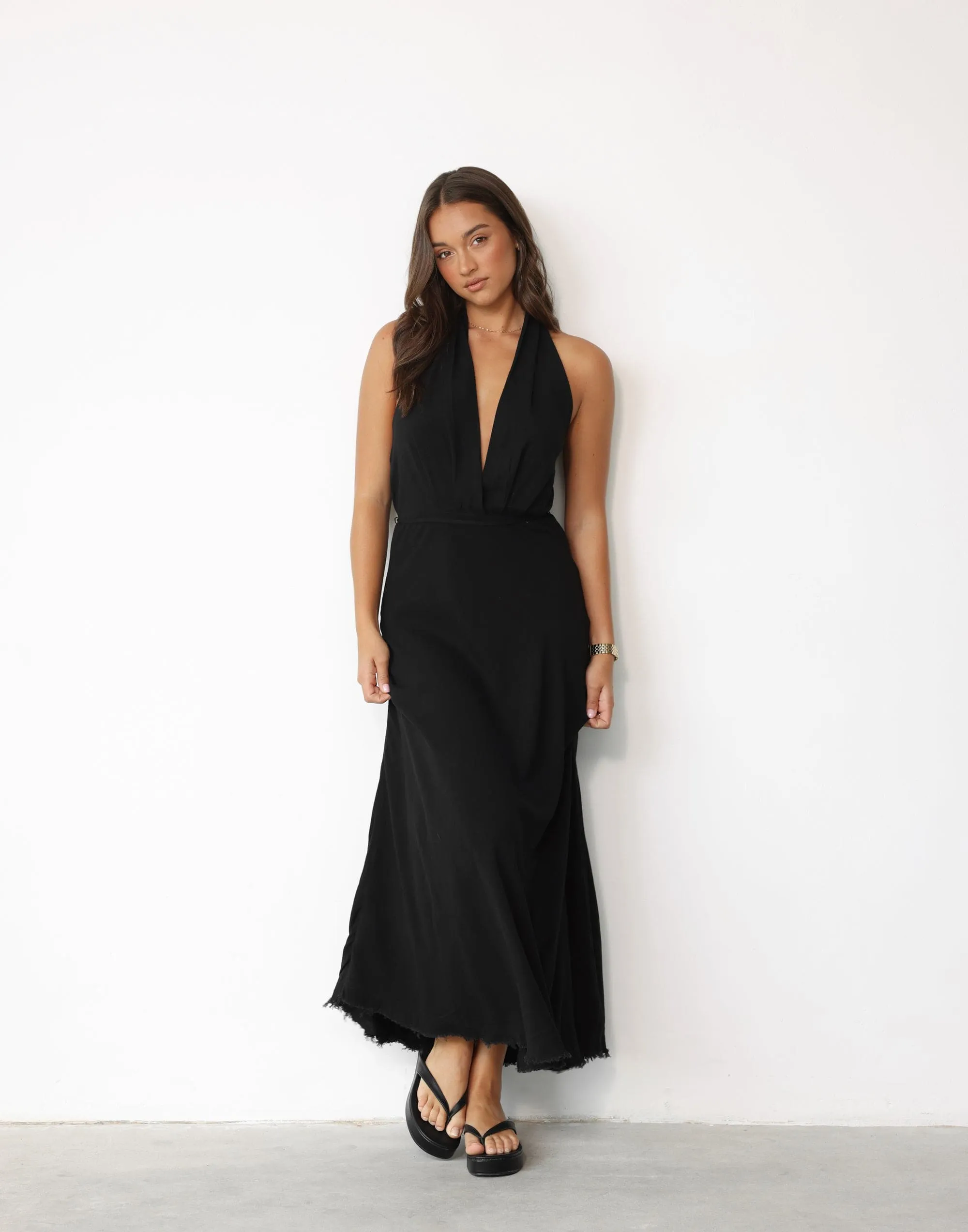 Marjorie Maxi Dress (Black) sold by Charcoal Clothing