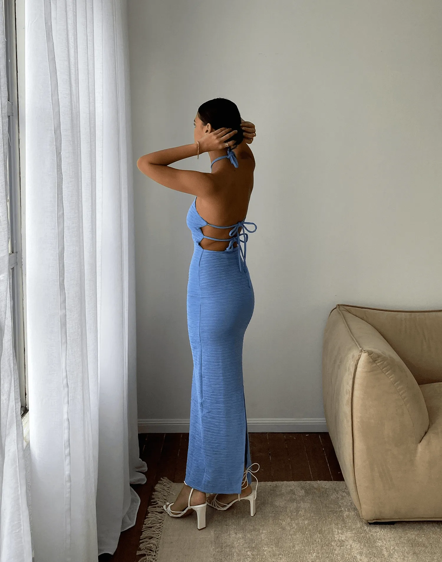 Alessandra Maxi Dress (Blue) sold by Charcoal Clothing product image thumbnail 3