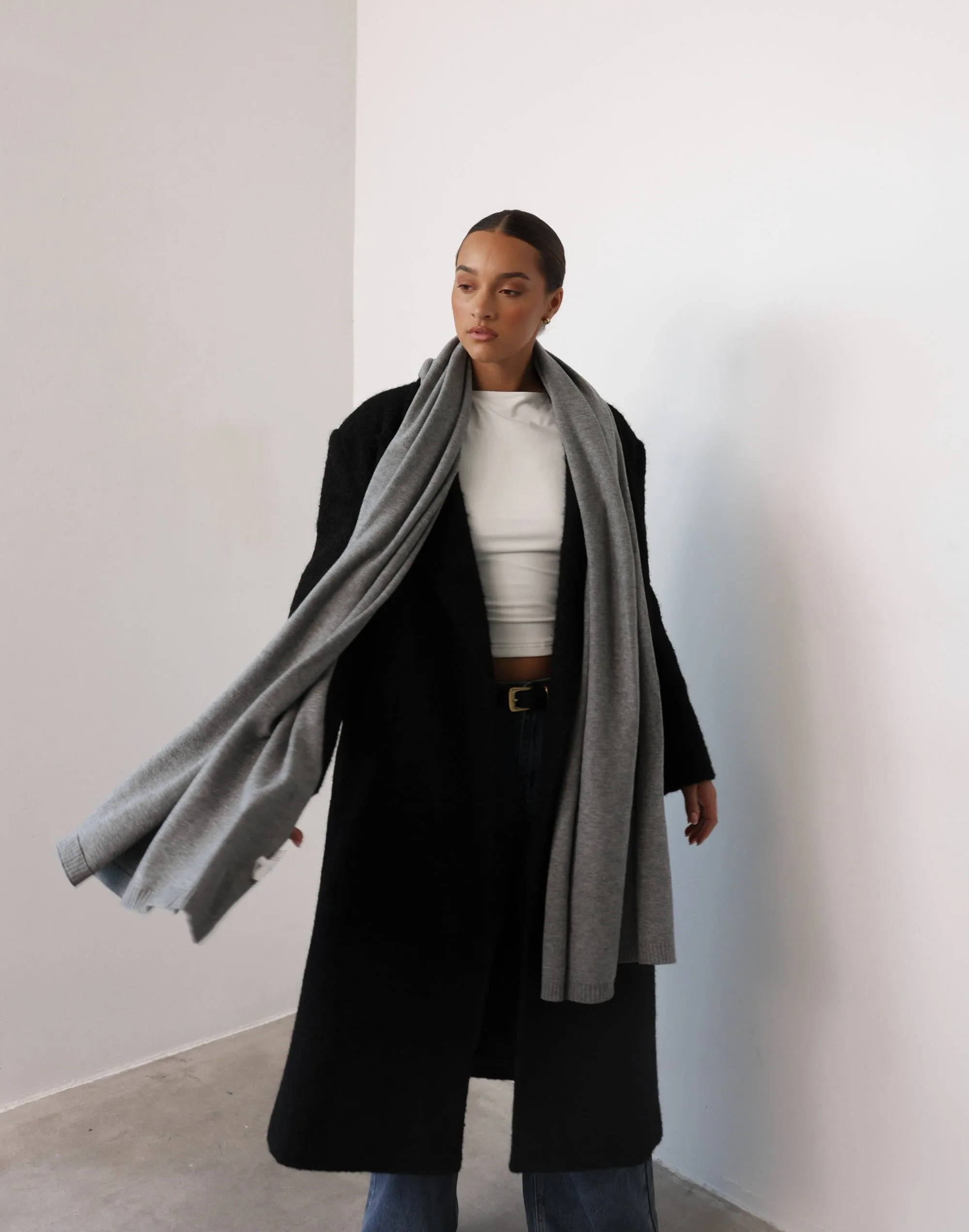 Imogen Scarf (Slate Marle) sold by Charcoal Clothing product image thumbnail 3