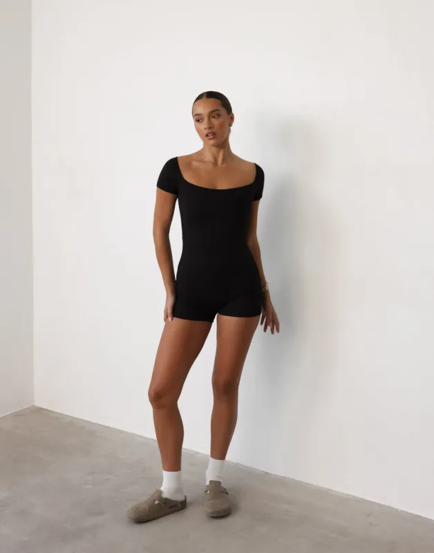 Nailea Playsuit (Black) sold by Charcoal Clothing