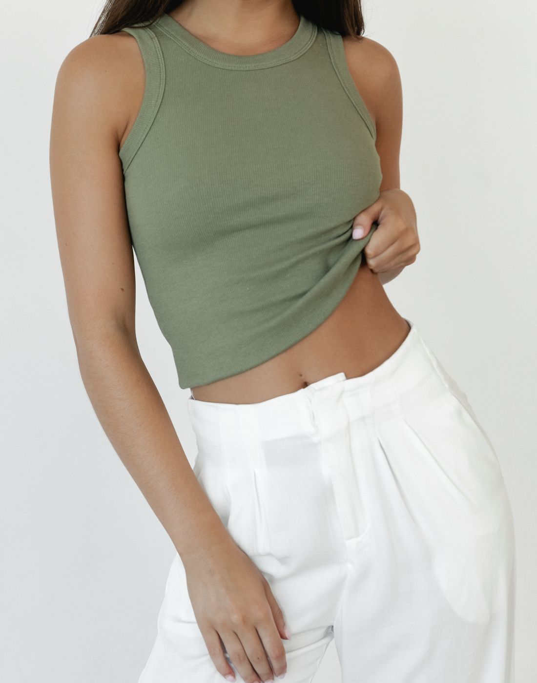 Cornell Tank Top (Khaki) sold by Charcoal Clothing product image thumbnail 2
