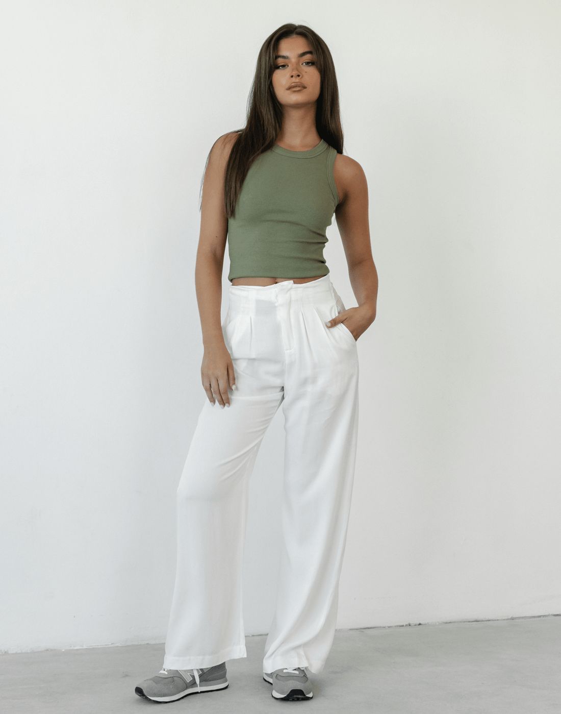 Cornell Tank Top (Khaki) sold by Charcoal Clothing product image thumbnail 3