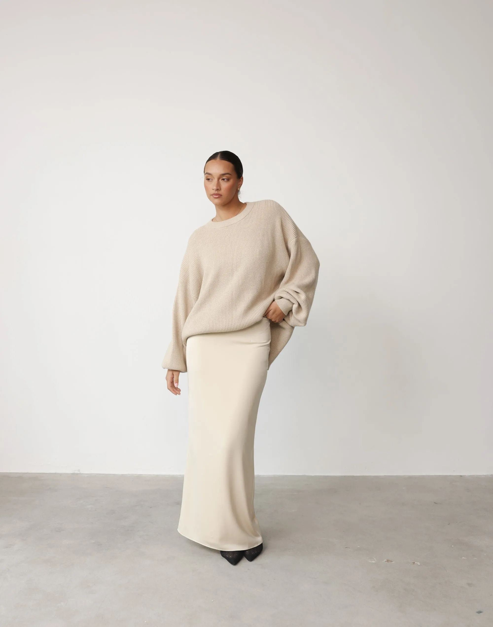 Viviana Maxi Skirt (Ivory) sold by Charcoal Clothing product image thumbnail 4