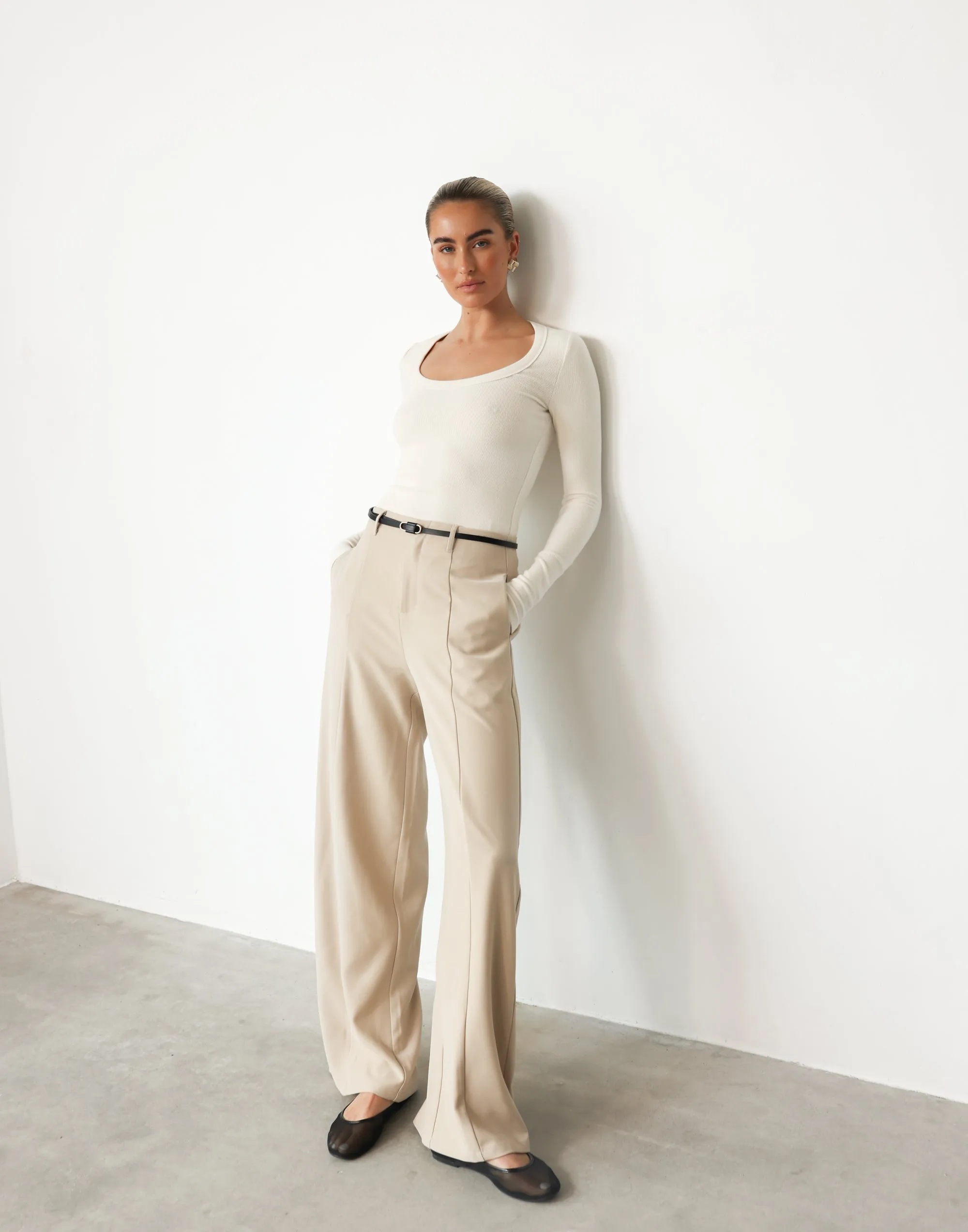 Kathleen Long Sleeve Top (Oat) sold by Charcoal Clothing product image thumbnail 3