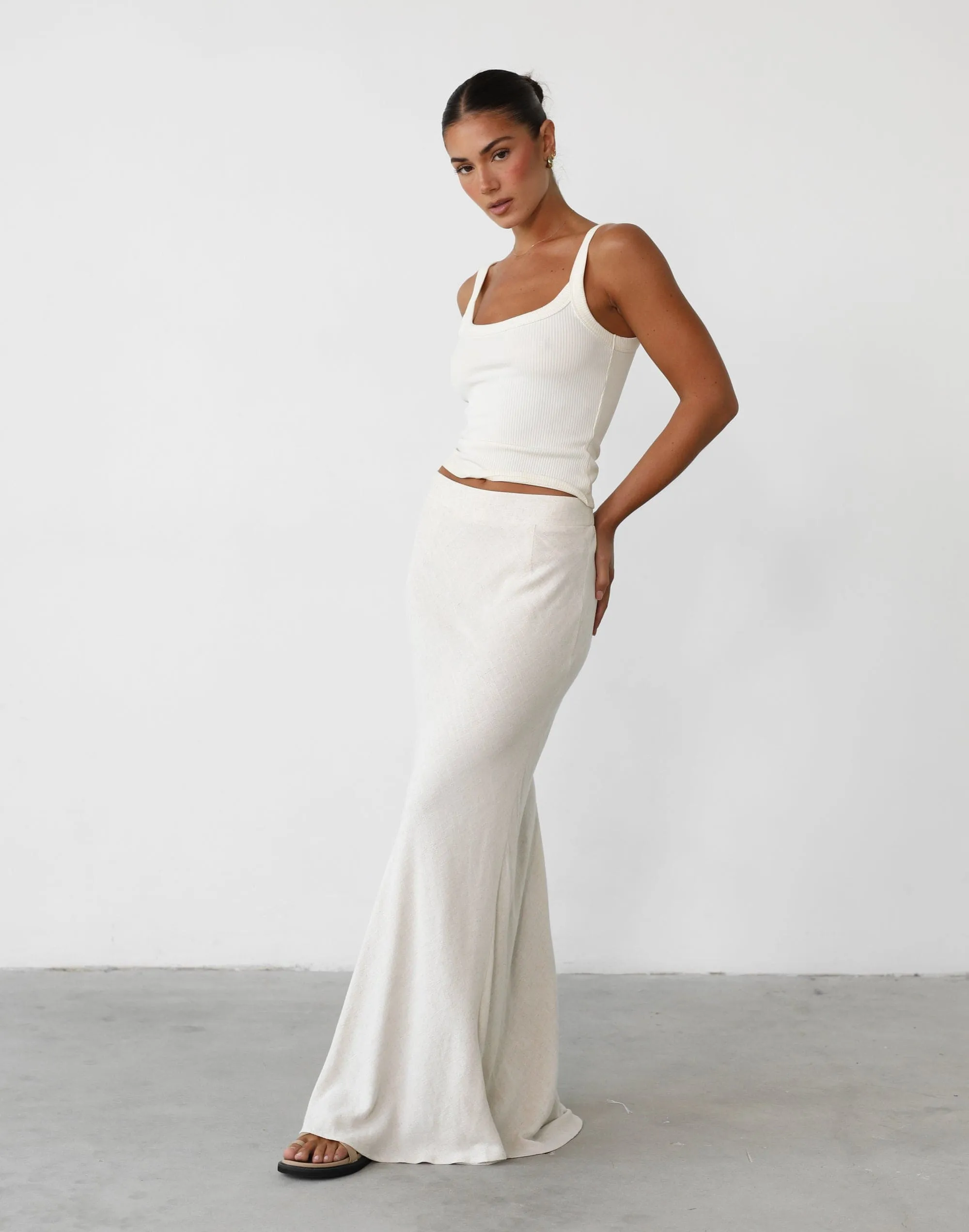 Jayella Linen Maxi Skirt (Beige) sold by Charcoal Clothing product image thumbnail 2