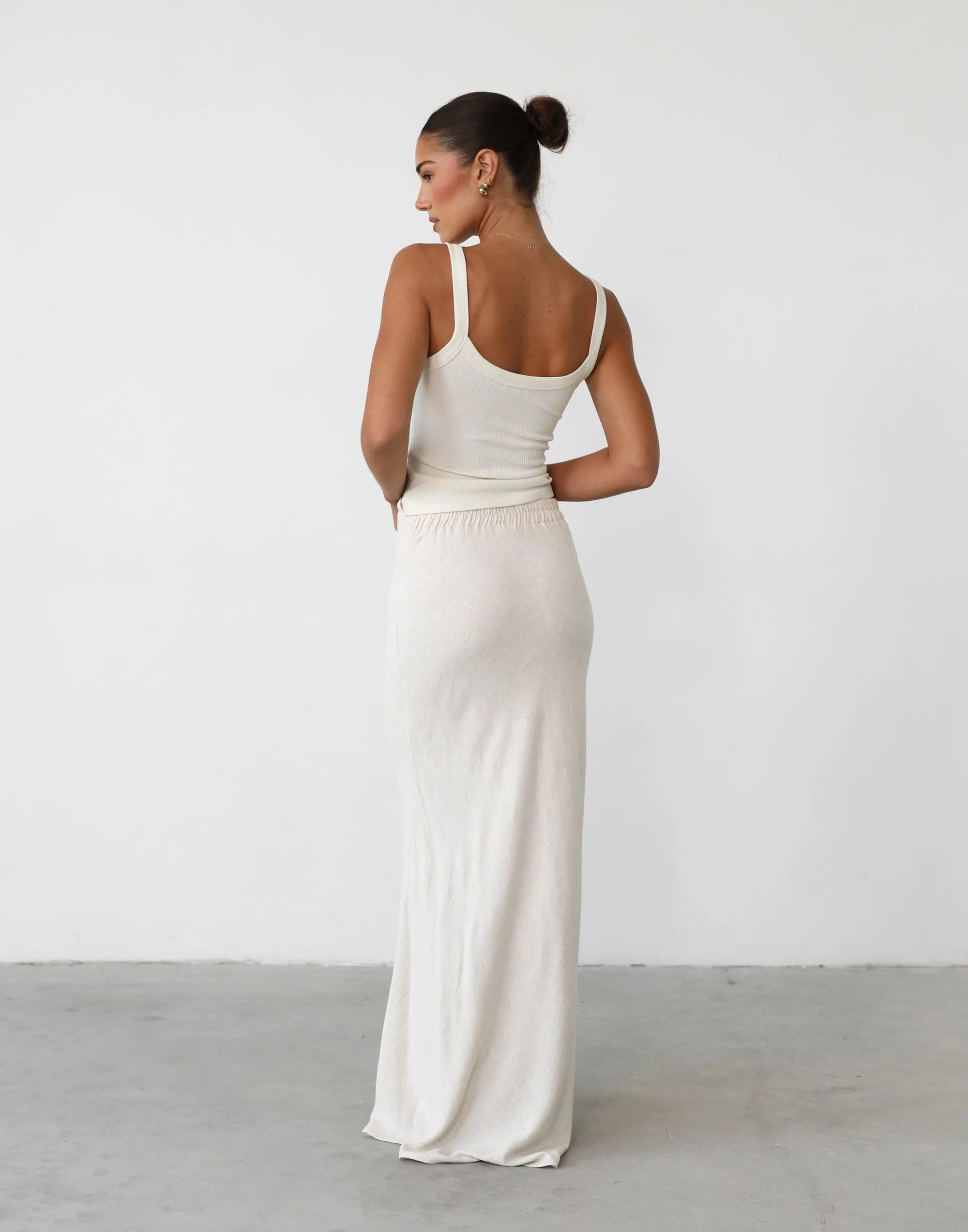 Jayella Linen Maxi Skirt (Beige) sold by Charcoal Clothing product image thumbnail 5