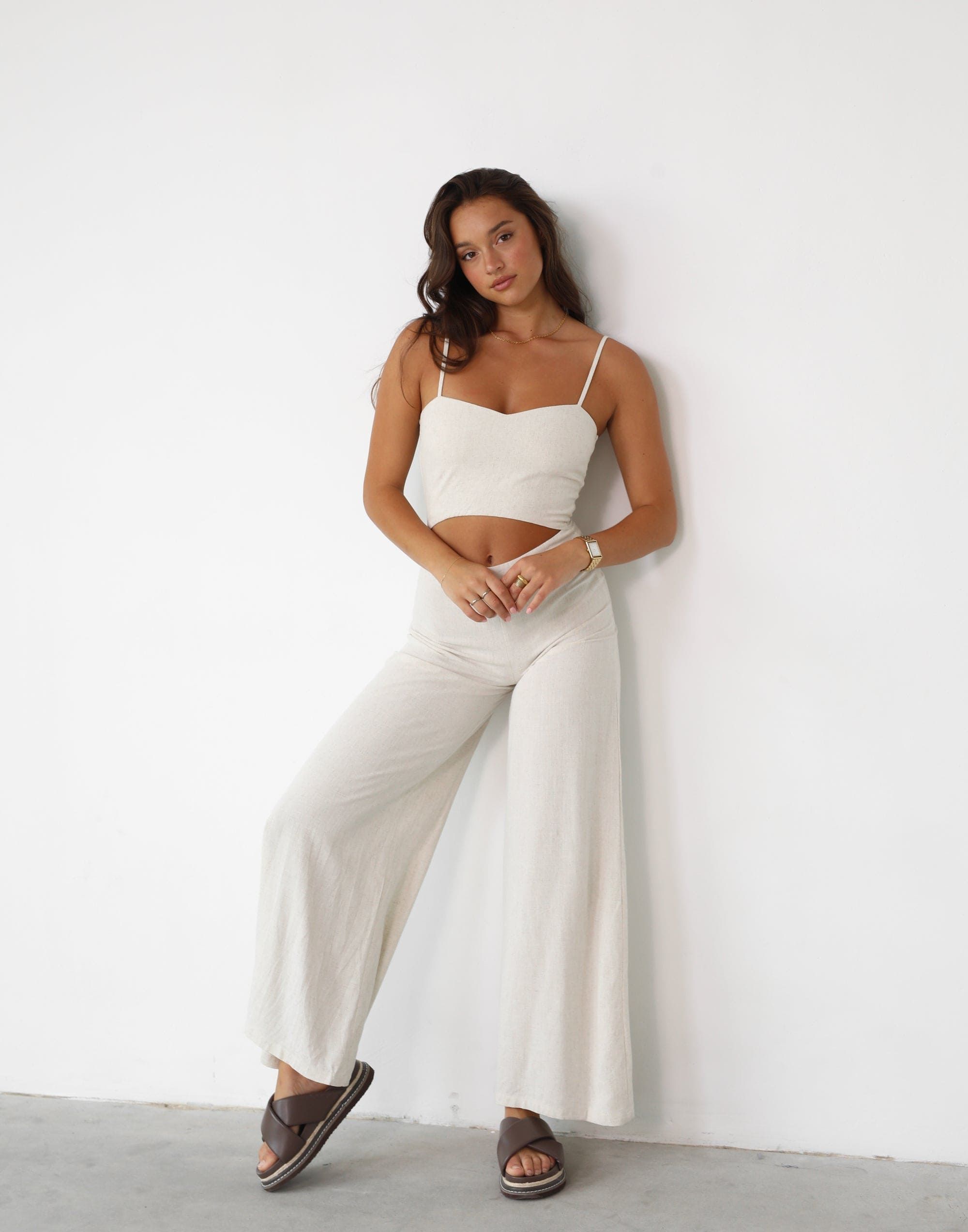 Islah Linen Jumpsuit (Beige) sold by Charcoal Clothing product image thumbnail 5