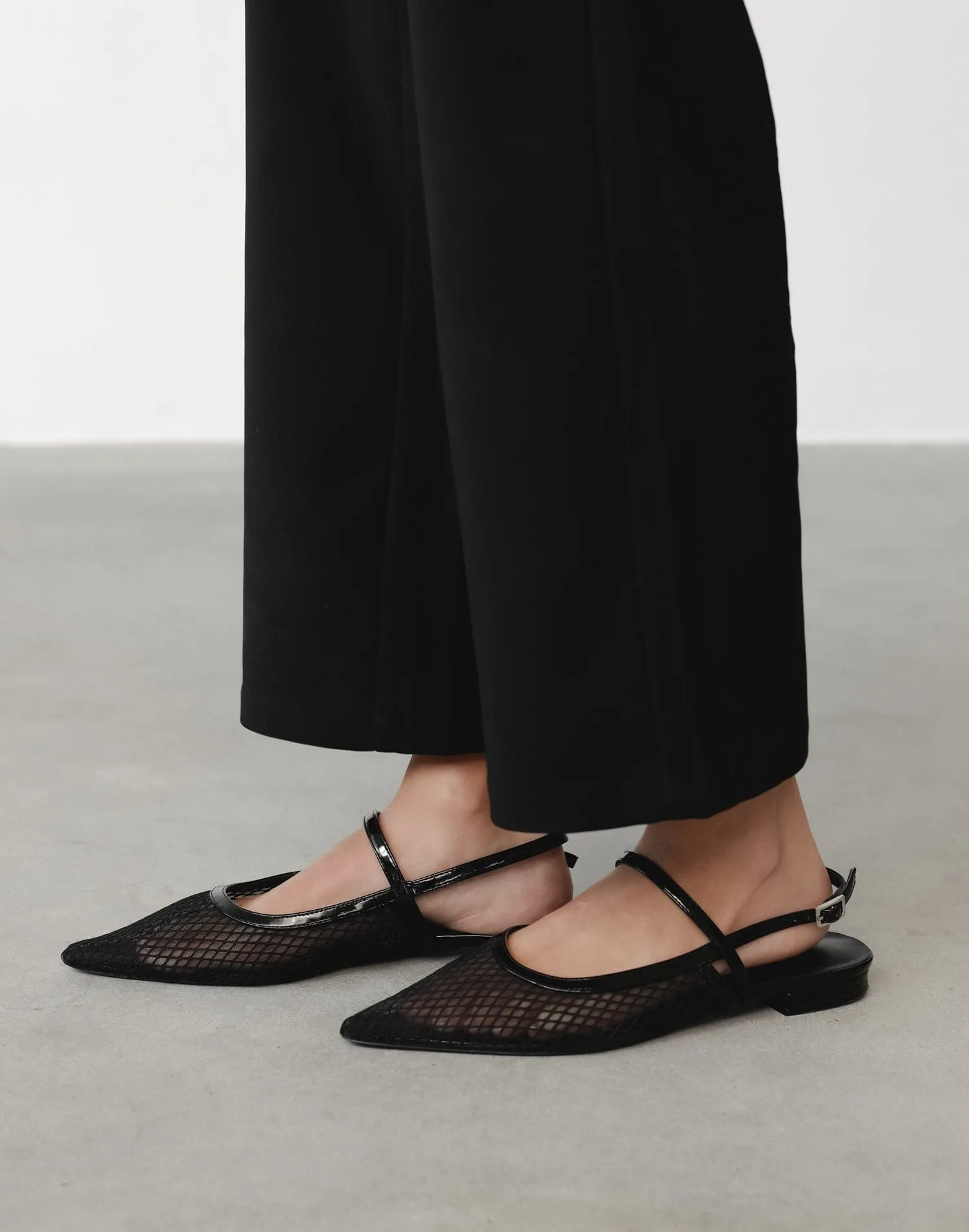Lourdes Ballet Flat (Black Patent PU) - By Therapy sold by Charcoal Clothing product image thumbnail 2