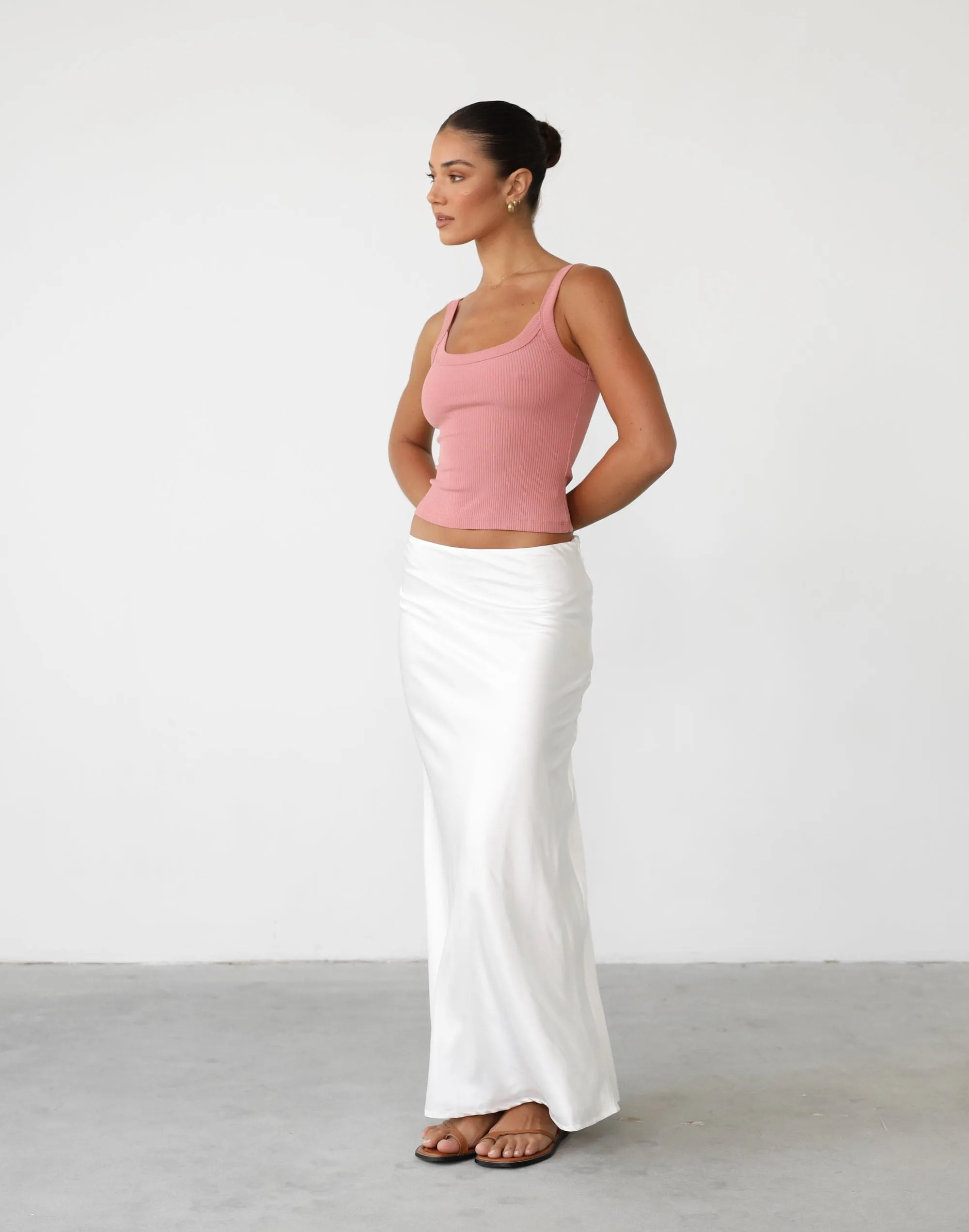 Ravena Maxi Skirt (White) sold by Charcoal Clothing product image thumbnail 2