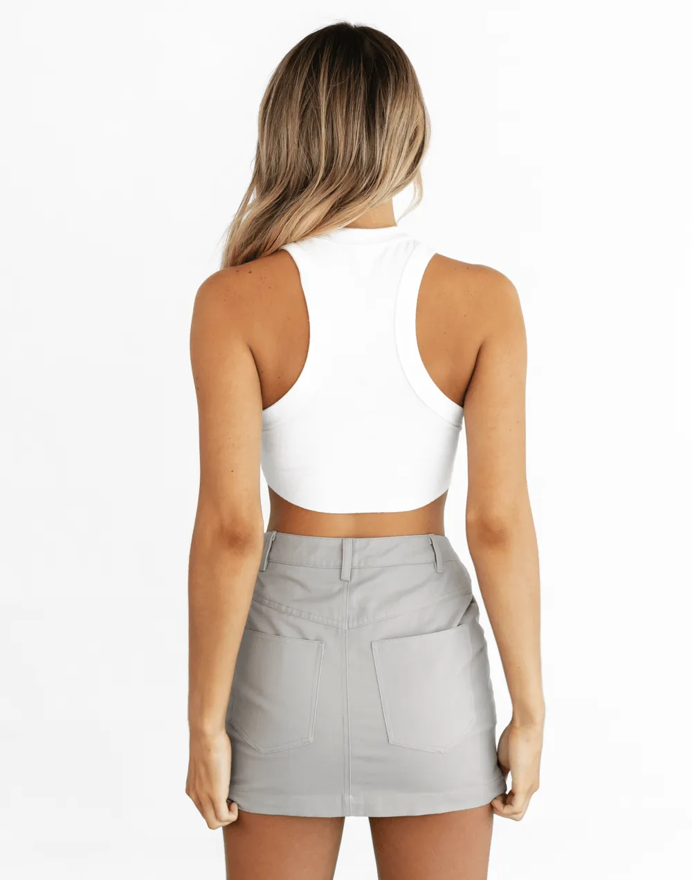 Bronx Mini Skirt (Grey) sold by Charcoal Clothing product image thumbnail 4
