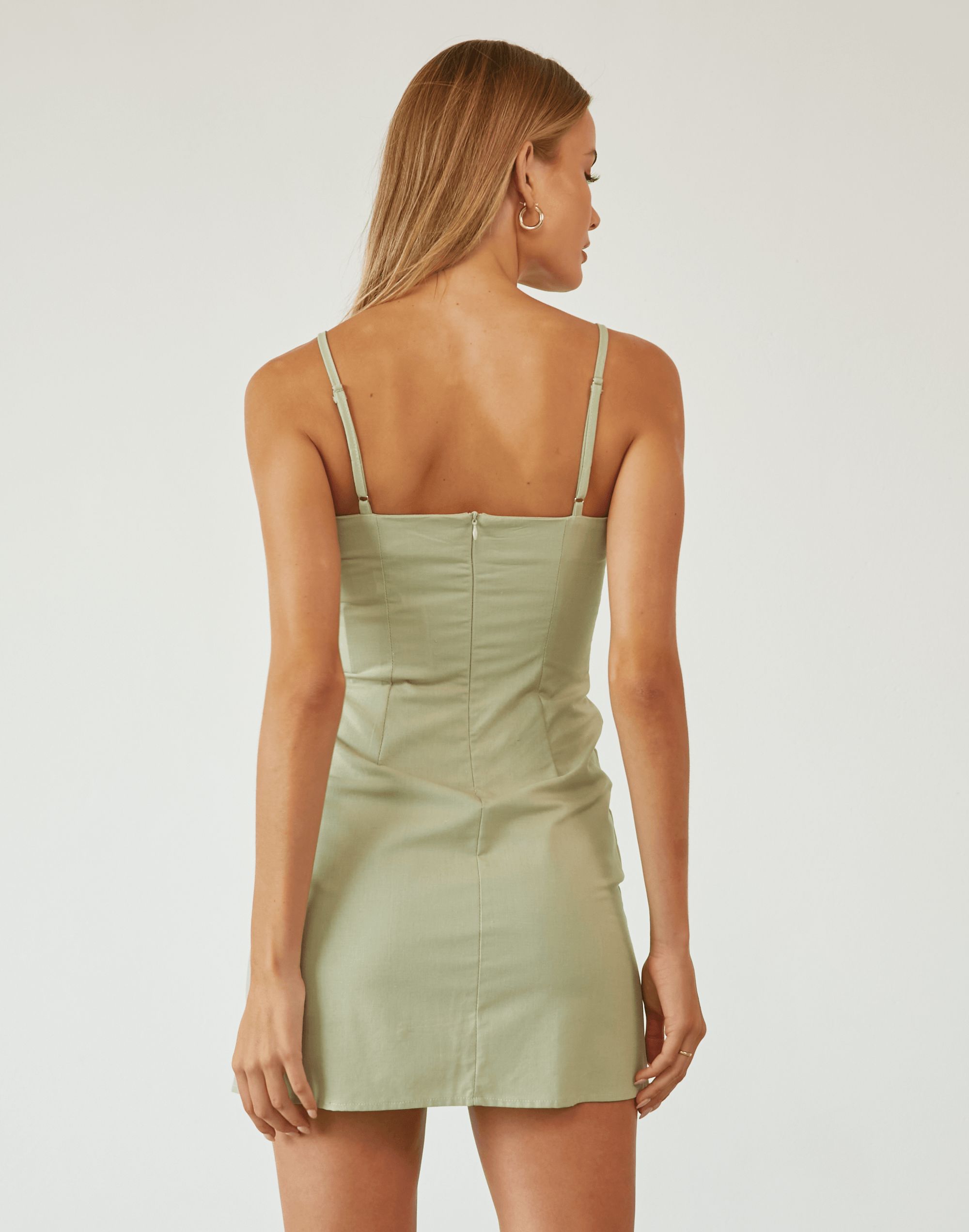Leni Mini Dress (Sage) sold by Charcoal Clothing product image thumbnail 3
