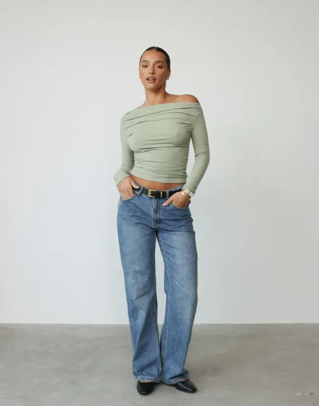 Alyanna Top (Sage) sold by Charcoal Clothing