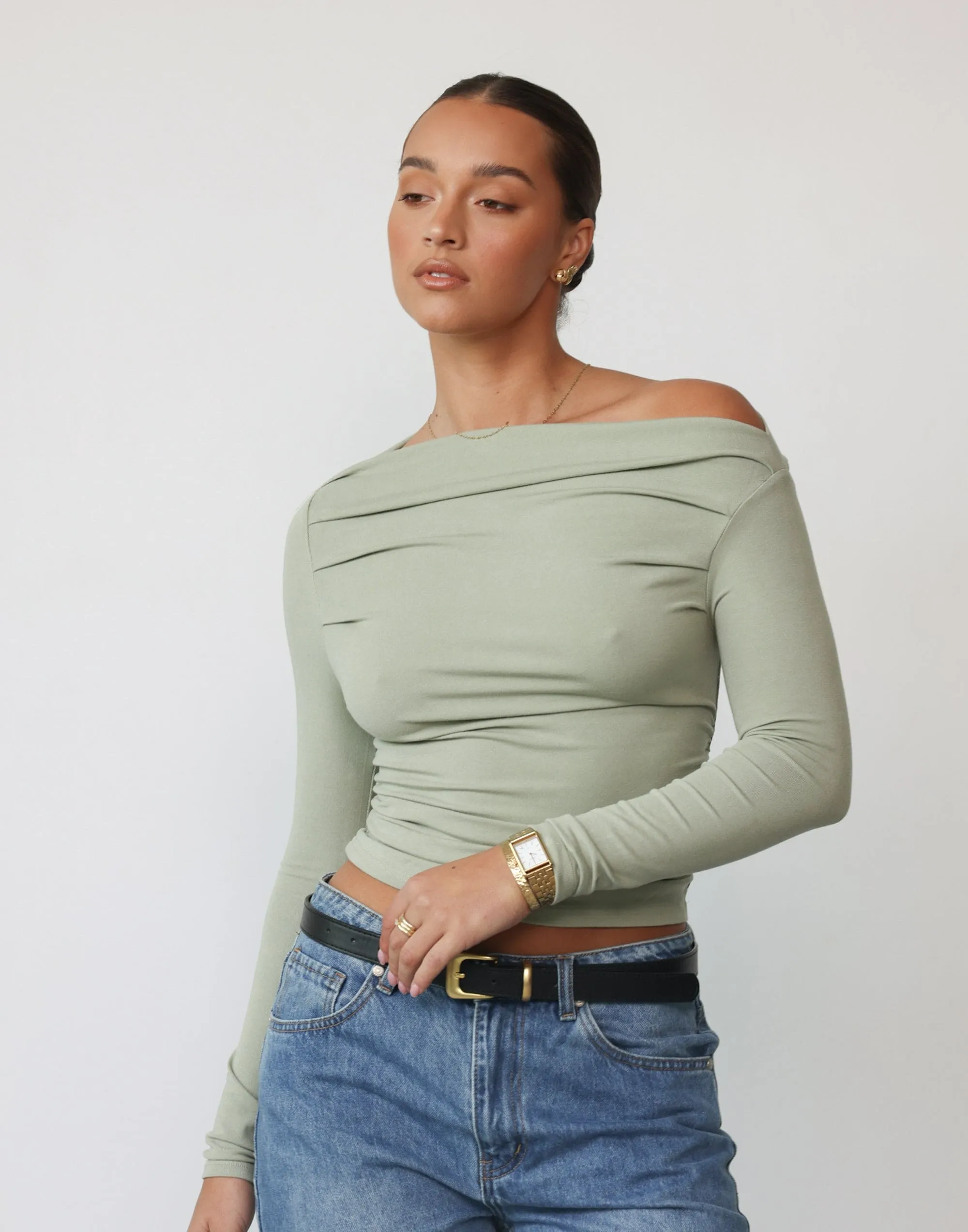 Alyanna Top (Sage) sold by Charcoal Clothing product image thumbnail 4