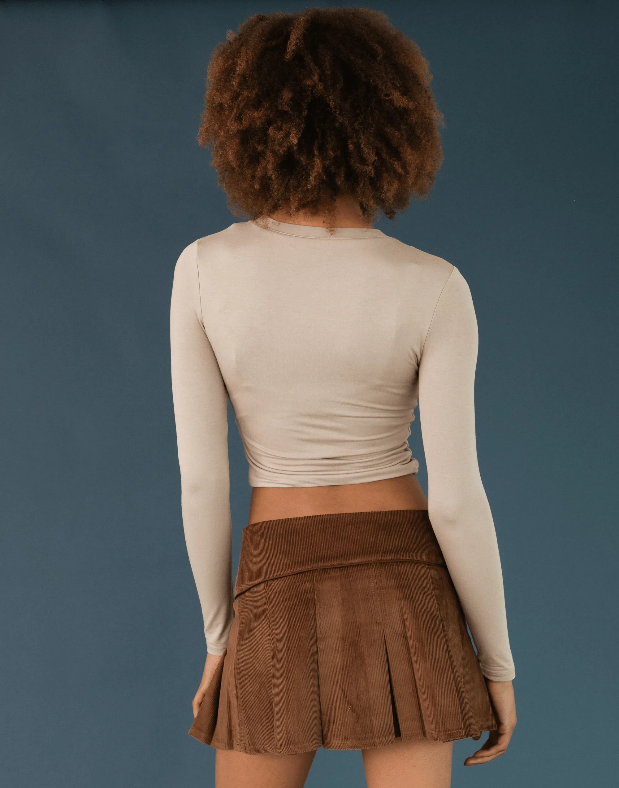 Nighthawk Jersey Long Sleeve Top (Mushroom) sold by Charcoal Clothing product image thumbnail 4