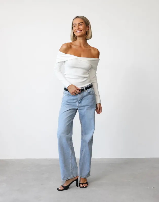 Elena Top (White) sold by Charcoal Clothing