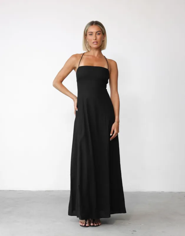Madelyn Maxi Dress (Black) sold by Charcoal Clothing