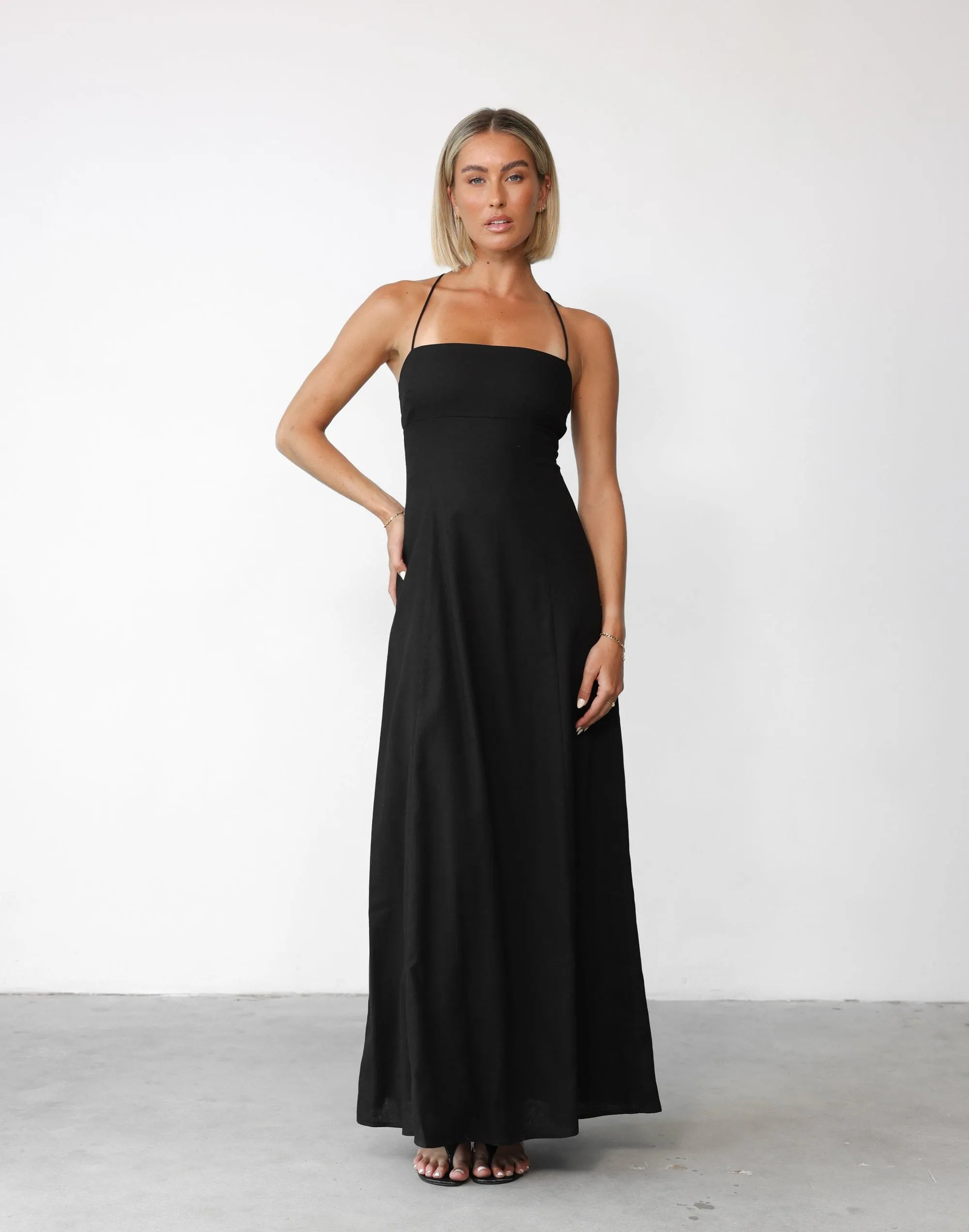 Madelyn Maxi Dress (Black) sold by Charcoal Clothing