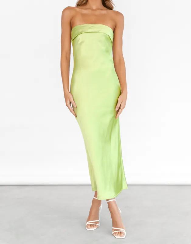 Lillie Maxi Dress (Lime Green) sold by Charcoal Clothing