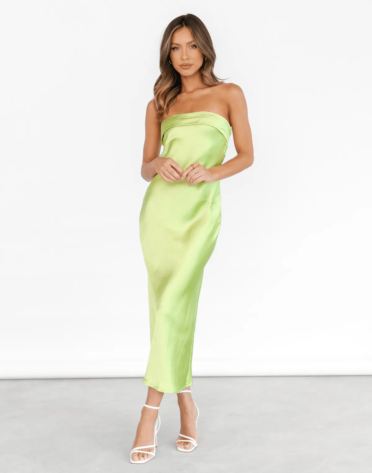 Lillie Maxi Dress (Lime Green) sold by Charcoal Clothing product image thumbnail 3