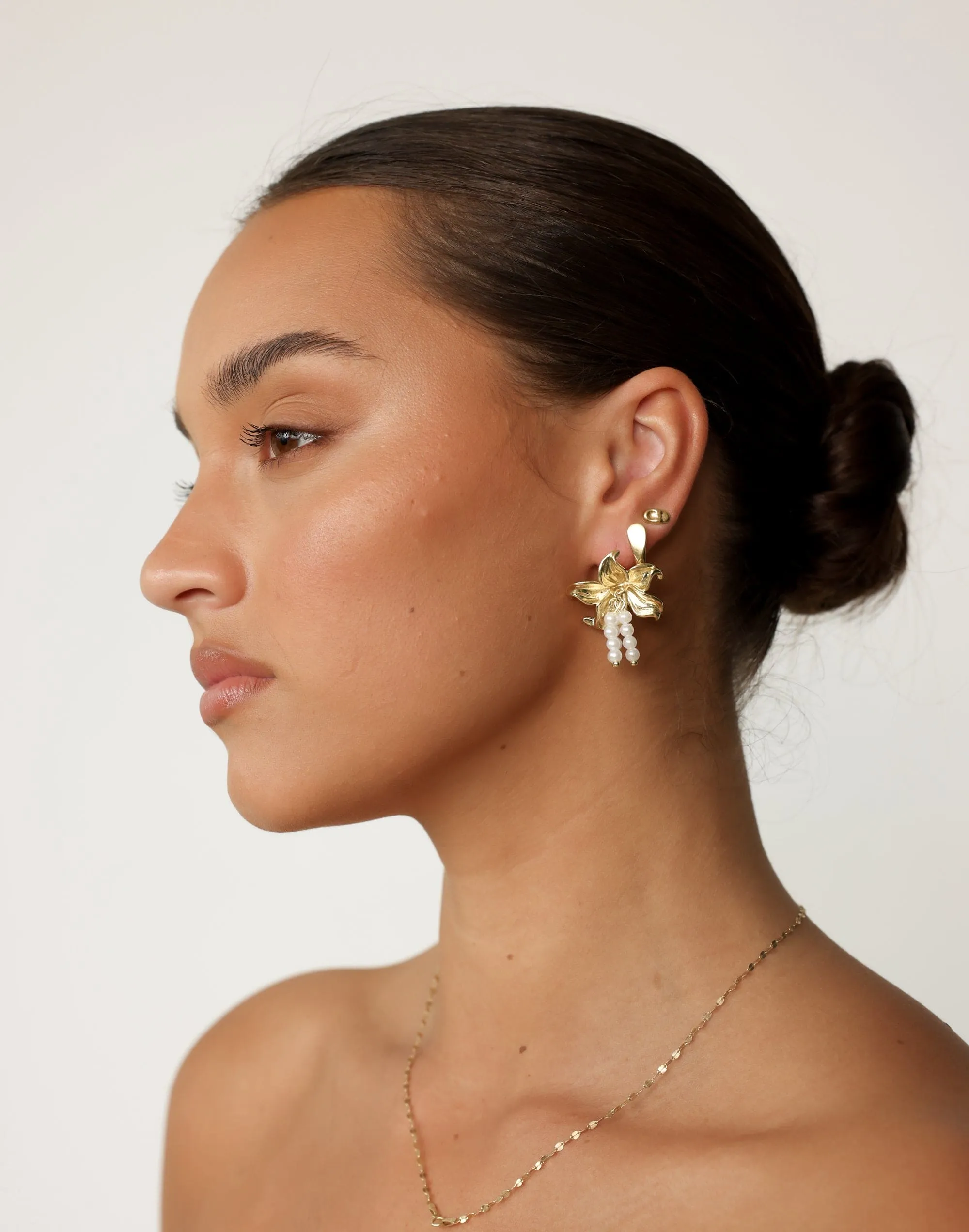 Blossom Earrings (Gold) sold by Charcoal Clothing