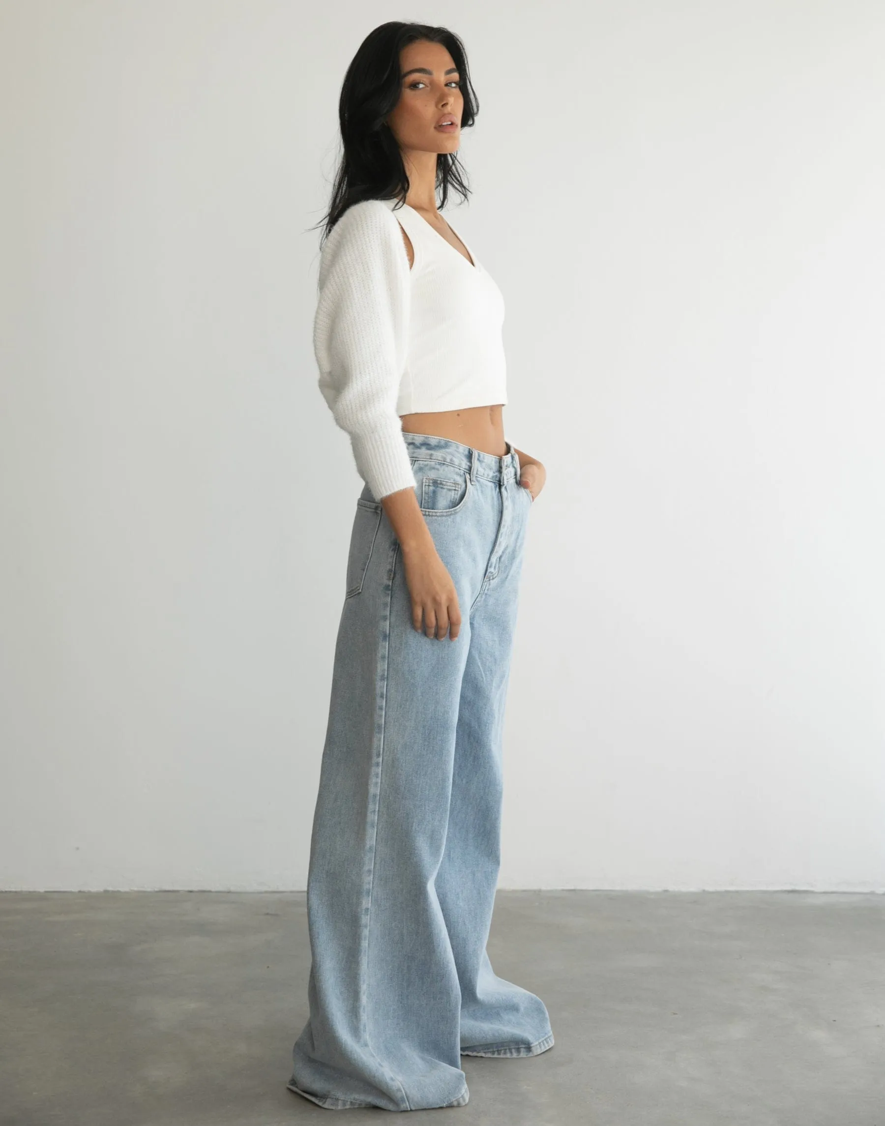 Addy Bolero (White) sold by Charcoal Clothing product image thumbnail 3