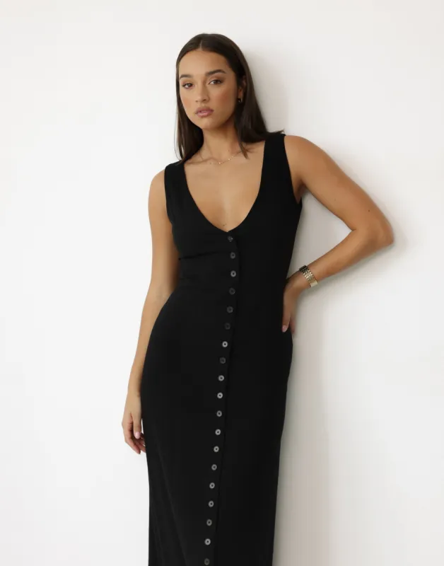 Cailey Maxi Dress (Black) sold by Charcoal Clothing