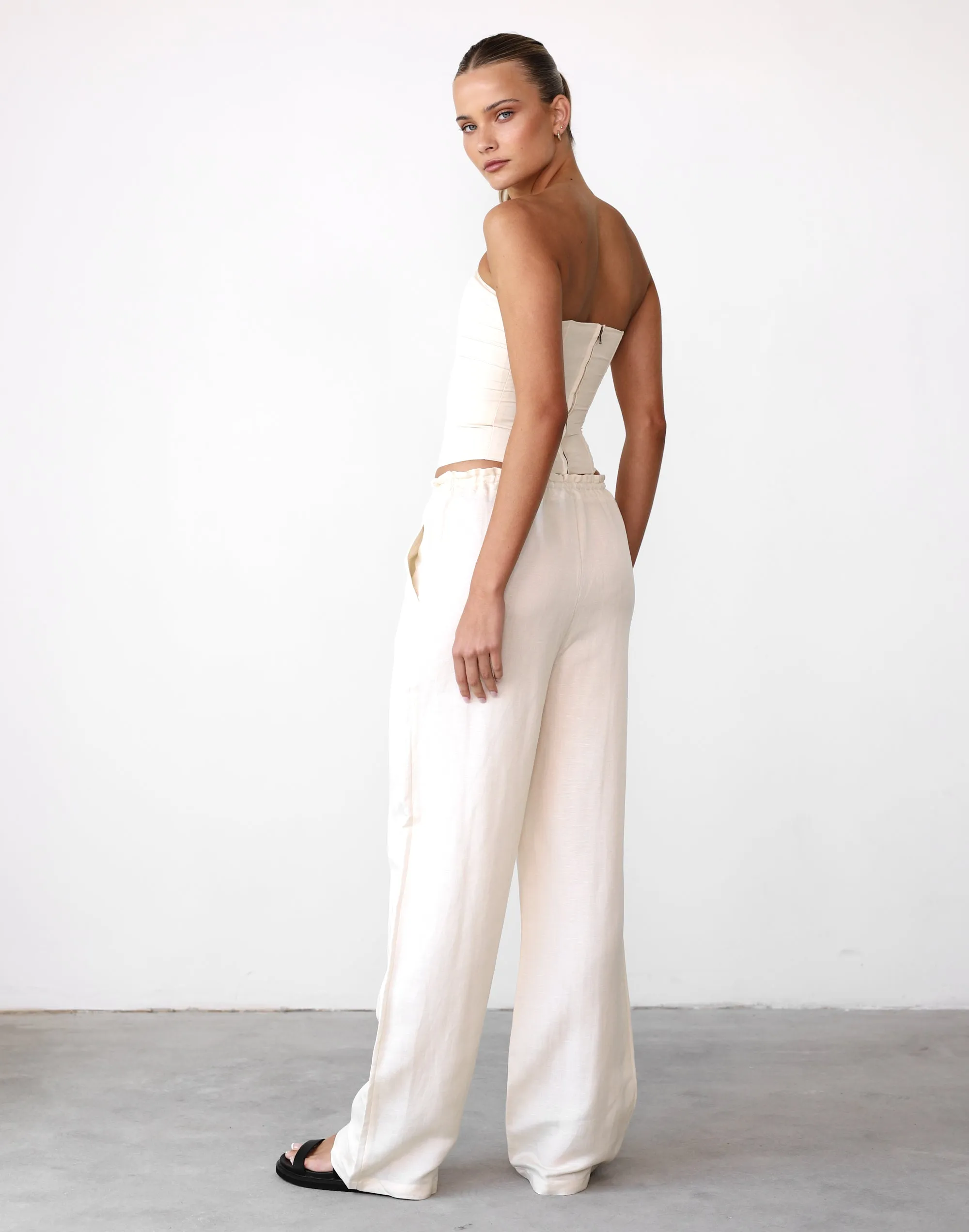 La Palma Pant (Off White) - By Lioness sold by Charcoal Clothing product image thumbnail 4