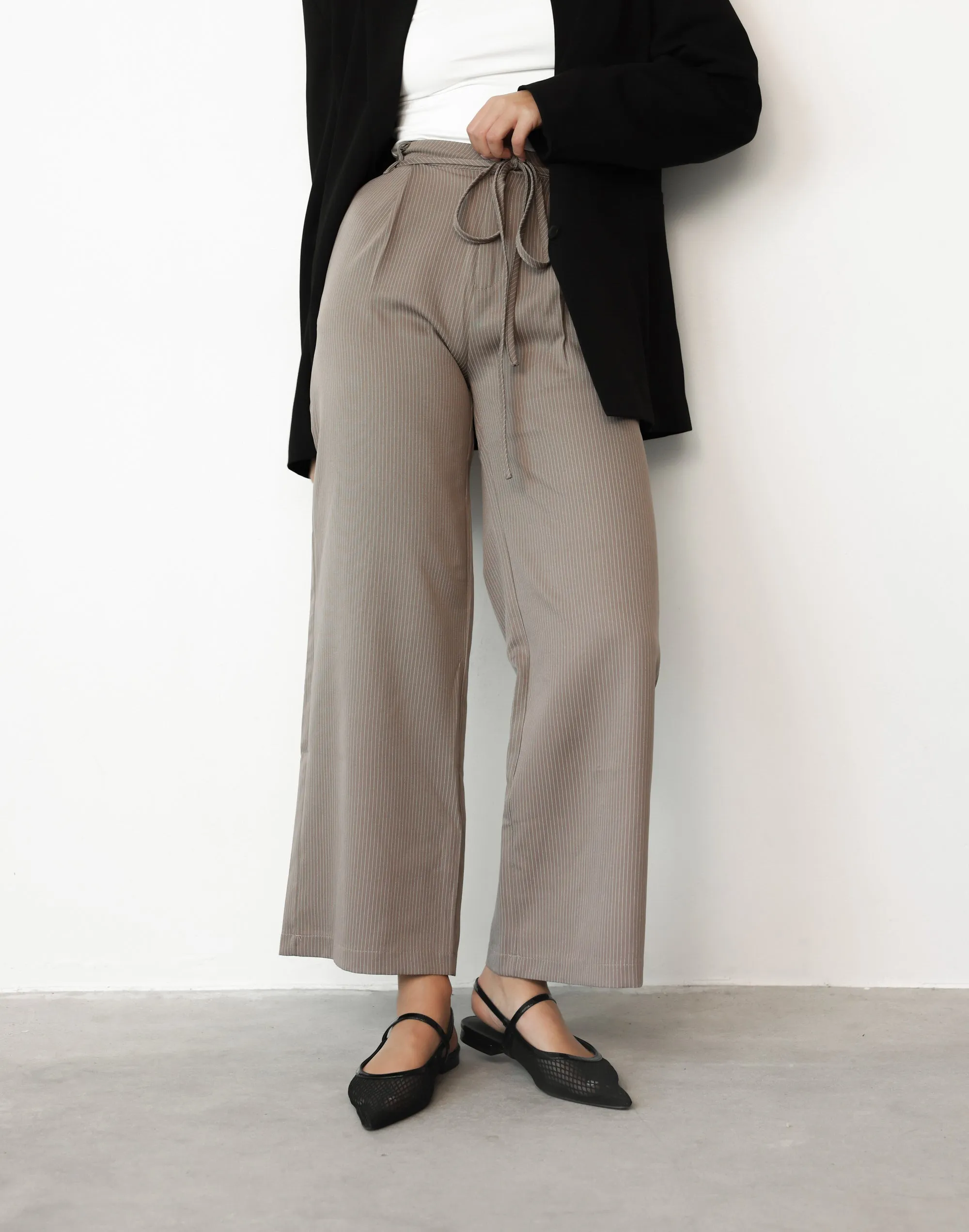 Mason Pants (Taupe Pinstripe) sold by Charcoal Clothing product image thumbnail 5