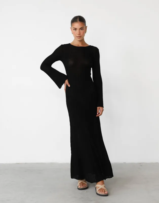 Harmonia Maxi Dress (Black) sold by Charcoal Clothing