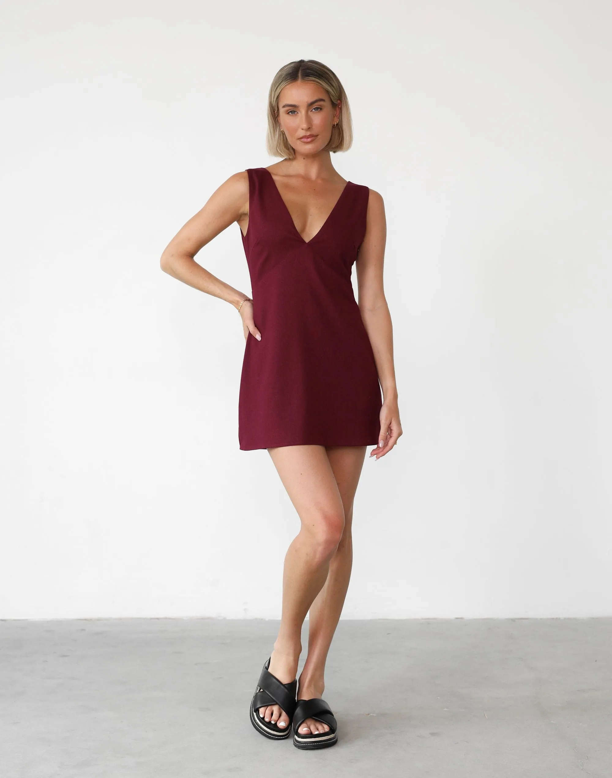 Elio Mini Dress (Shiraz) sold by Charcoal Clothing product image thumbnail 2