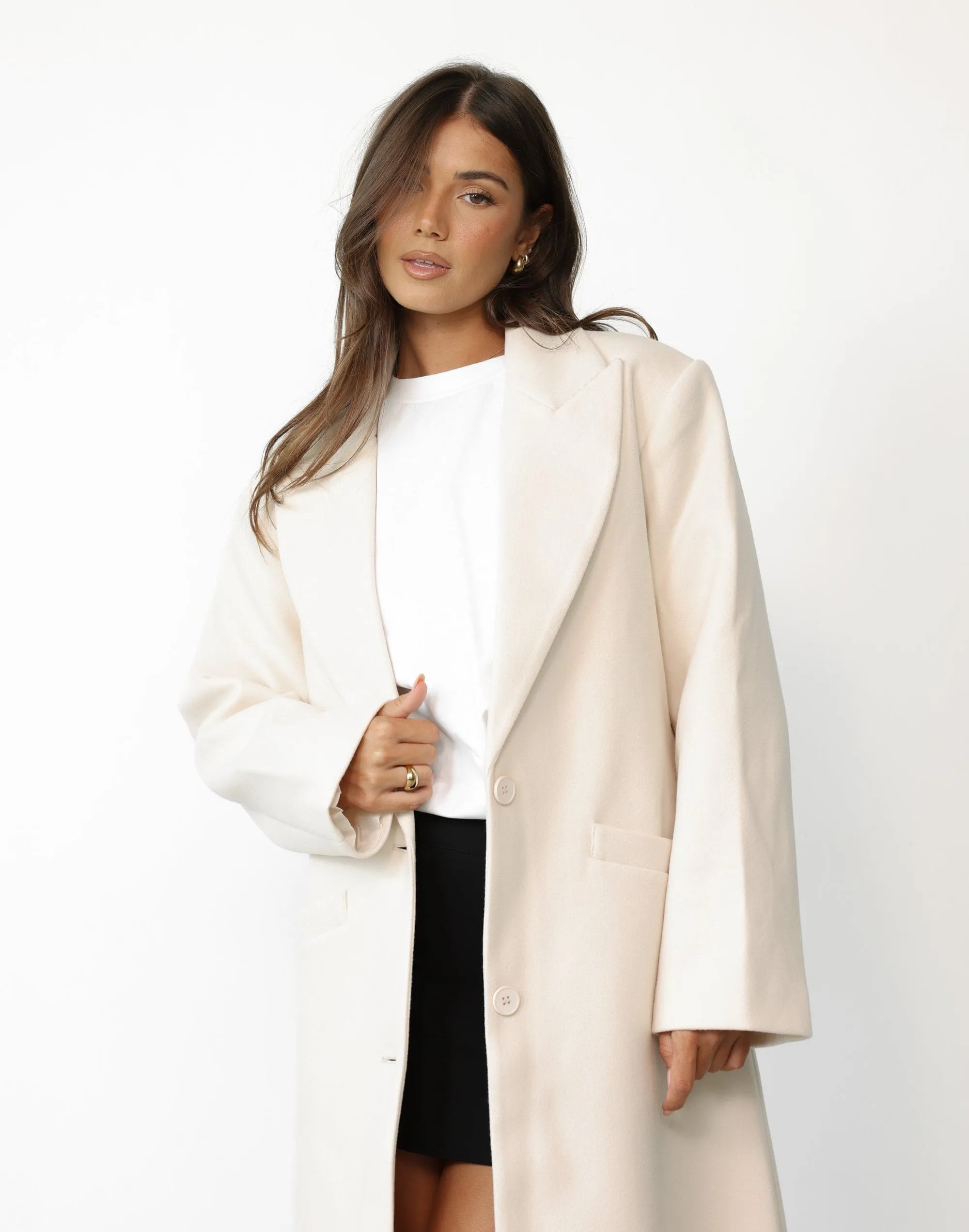 Olsen Coat (Cream) - By Lioness sold by Charcoal Clothing product image thumbnail 3
