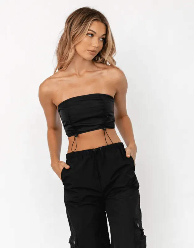 Pierson Crop Top (Black) sold by Charcoal Clothing
