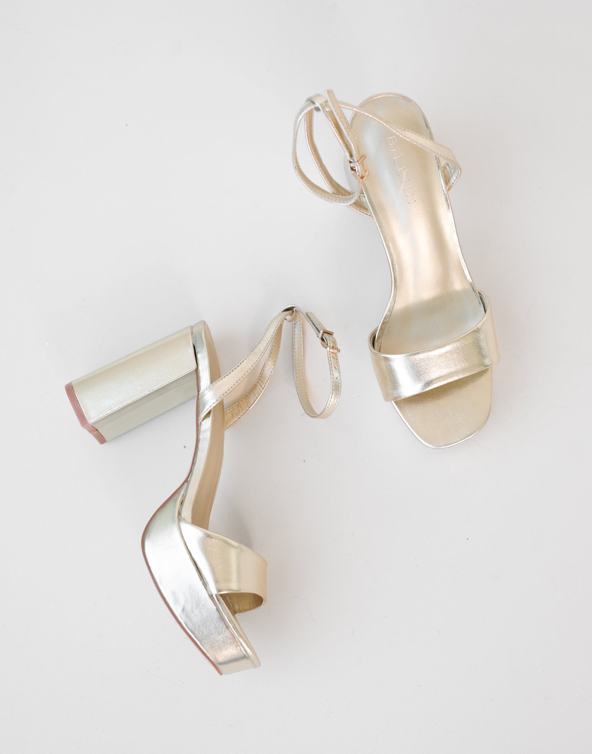 Zaina Heels (Gold Metallic) - By Billini sold by Charcoal Clothing